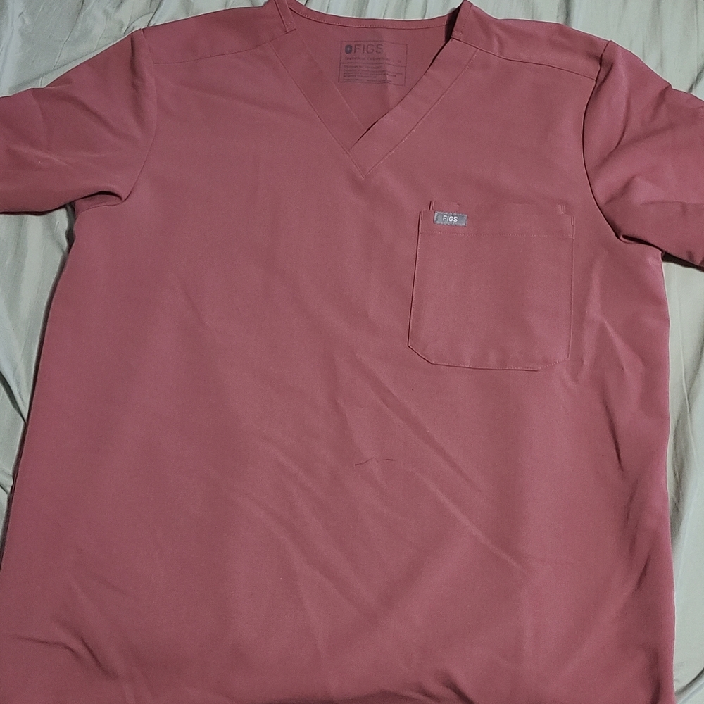 Figs Men Mauve Leon Scrub Top